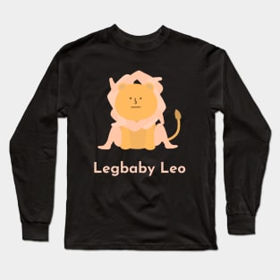 Legbaby Leo | Zodiac | Cute | Funny | Weird | Gift | Minimalist | Star Sign | Astrology | Long Sleeve T-Shirt